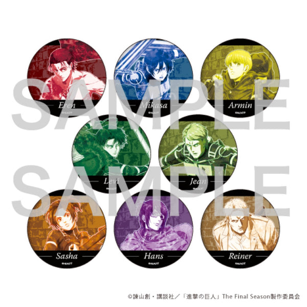 「進撃の巨人」缶バッジ24/ボックス(全8種)(MANGEKYO)